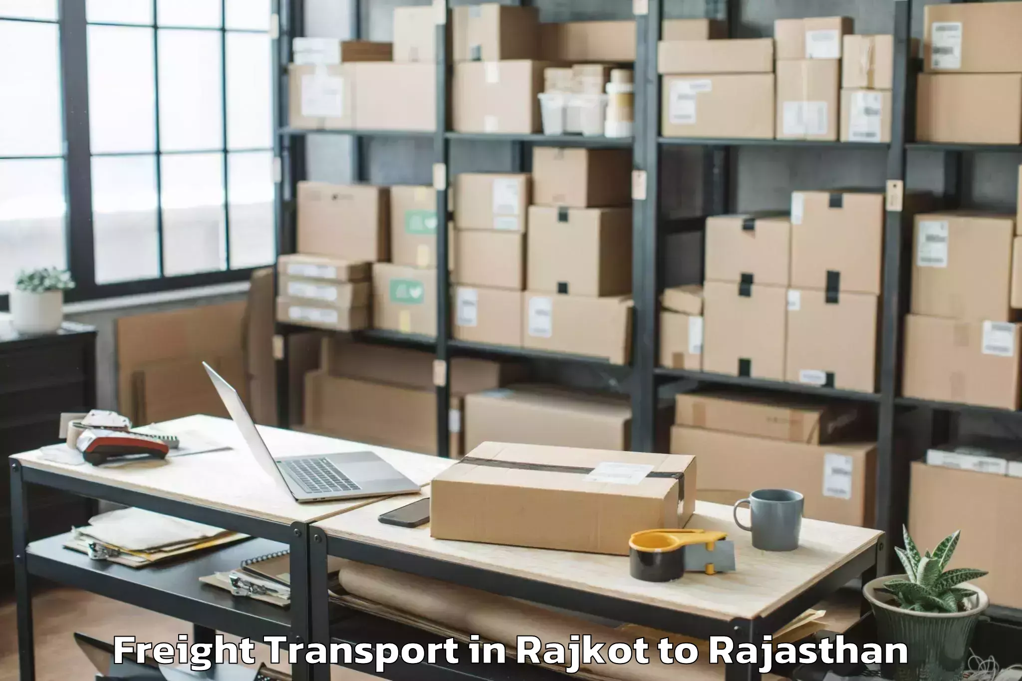 Professional Rajkot to Jodhpur National University Jo Freight Transport